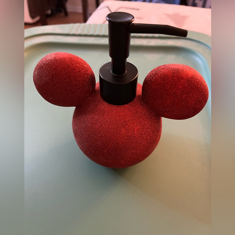 NWOT Disney ruby red hand soap/lotion dispenser